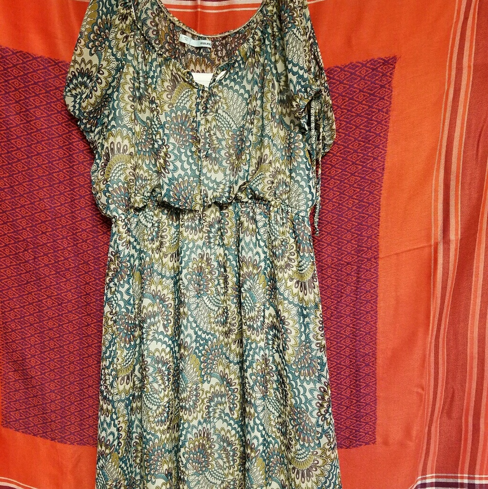 Maurices open shoulder midi dress